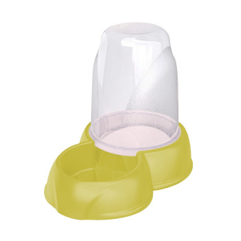 Georplast Eat And Drink Dispenser For Dog And Cat, 1.6L (Lime Green)