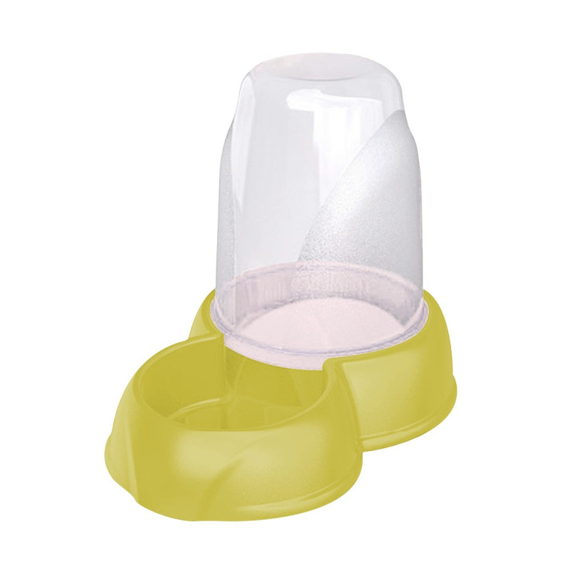 Georplast Eat And Drink Dispenser For Dog And Cat, 1.6L (Lime Green)