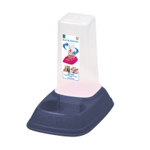 Georplast Eat And Drink Dispenser Mini 0.7L For Dog And Cat, Navy Blue