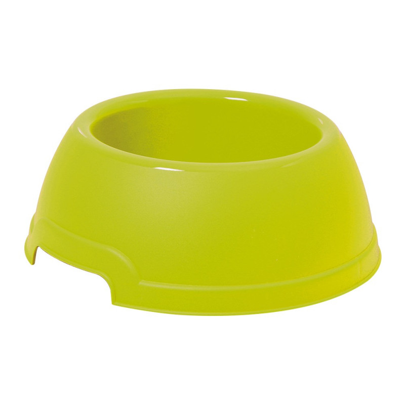Georplast Lucky Plastic Antislip Pet Bowl For Dog And Cat Small (Lime Green)