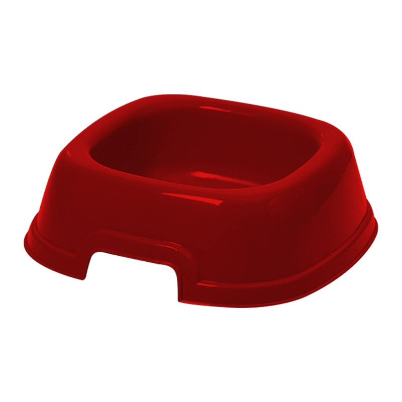 Georplast Mon Ami Plastic Pet Bowl Large, 26 x 26 x 8.5Cm, Red