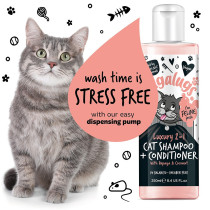 Bugalugs Luxury 2 in 1 Papaya and Coconut Cat Shampoo and Conditioner, 250ml