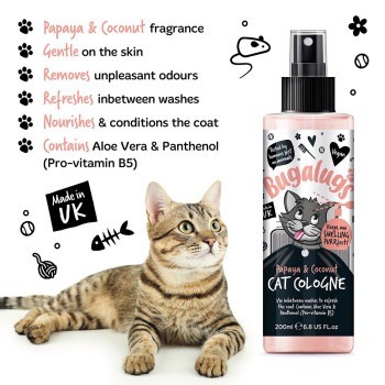 Bugalugs Papaya and Coconut Cat Cologne, 200ml