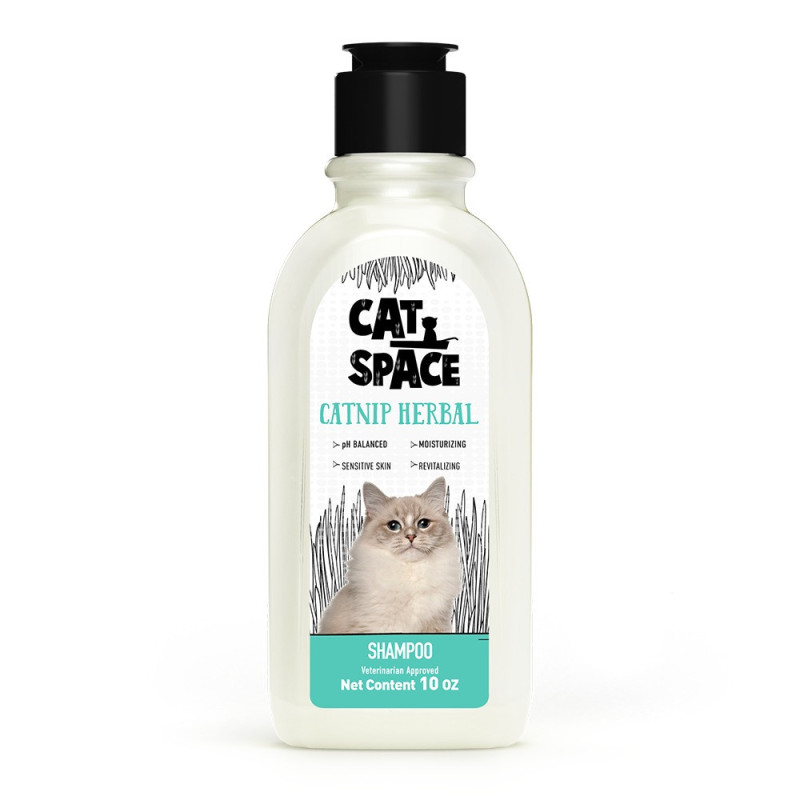 Cat Space Catnip Herbal Cat Shampoo, Moisturizing, 300ml