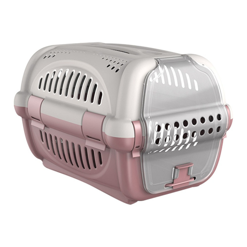 Georplast Rhino Pet Carrier, For Cat And Dog, 51 x 34.5 x 33cm, Pink