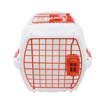 M-Pets Eco Giro Carrier, For Dog And Cat, White And Orange, Medium