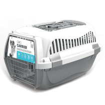 M-Pets Giro Carrier, For Dog And Cat, Medium, (L57.2 x W36.5 x H32.76cm), Grey/White