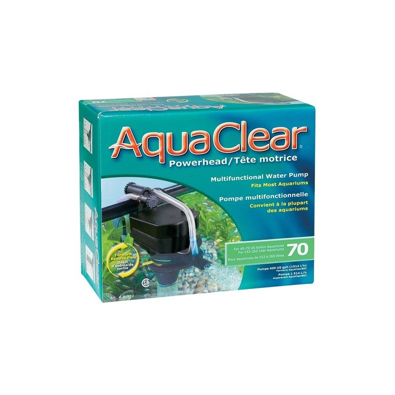 Aqua Clear 70 Power Head Multifunctional Water Pump, 265 Litres