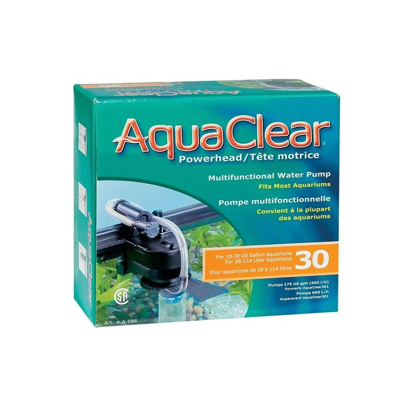 Aqua Clear 30 Power Head Multifunctional Water Pump, 114 Litres
