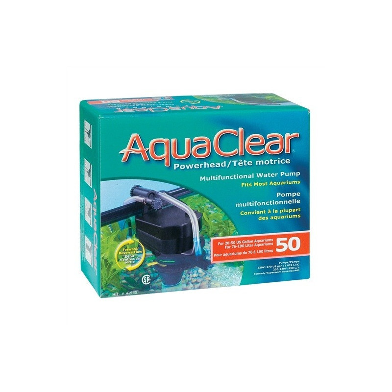 Aqua Clear 50 Power Head Multifunctional Water Pump, 190 Litres