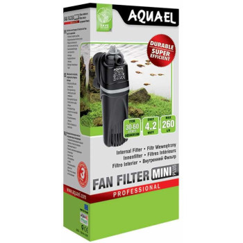 Aquael Durable Super Efficient Internal Fan Filter, Mini, Black