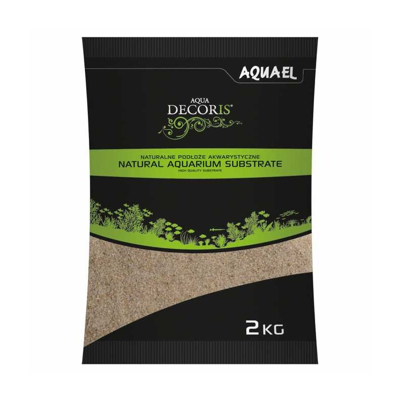 Aquael Quartz Sand Natural Aquarium High Quality Substrate, 2 Kg