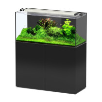 Aquatlantis Aquaview 120 Aquarium Plus Cabinet 278 Litre, Black, 120 x 50 x 55 cm