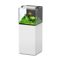 Aquatlantis Aquaview 50 Aquarium Plus Cabinet 93 Litre, White, 50 x 50 x 45 cm
