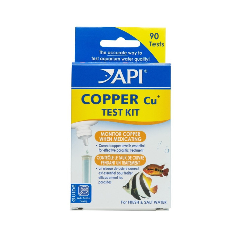 Api Copper Cu Plus Freshwater And Saltwater Aquarium Test Kit, 90 Count