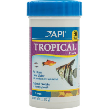 Api Flakes Tropical Fish Food, Optimal Protein For Healthy Growth, 10 Gram