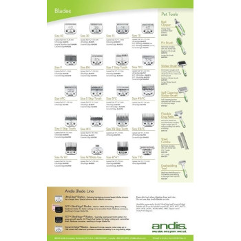 Andis Carbon-Infused Steel Ultraedge Dog Clipper Blade, Size-3-3/4-Inch, 13Mm