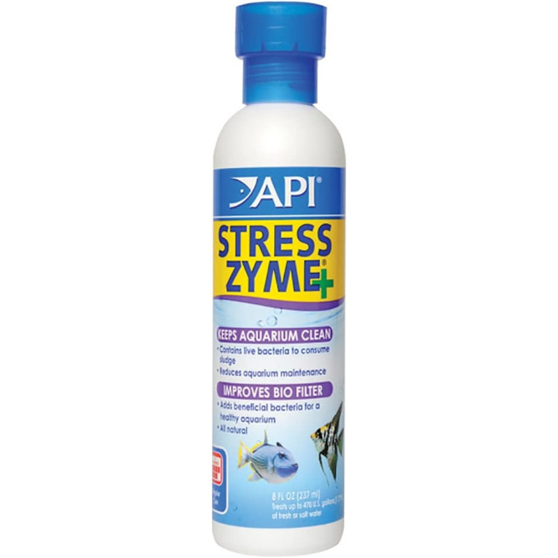 Api Stress Zyme, 8Oz, For Aquarium Maintenance, Fish Aquarium, 237 Ml