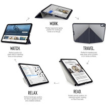 Pipetto Origami No1 For Apple Ipad Air 11 Inch Case M2 Ipad Air 6Th/5Th/4Th Generation Smart Cover With 5 In 1 Stand, Dark Blue