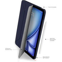 Pipetto Origami No1 For Apple Ipad Air 11 Inch Case M2 Ipad Air 6Th/5Th/4Th Generation Smart Cover With 5 In 1 Stand, Dark Blue