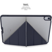 Pipetto Origami No1 For Apple Ipad Air 11 Inch Case M2 Ipad Air 6Th/5Th/4Th Generation Smart Cover With 5 In 1 Stand, Dark Blue