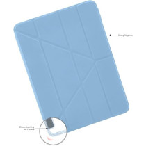 Pipetto Origami No1 For Apple Ipad Air 11 Inch Case M2 Ipad Air, 6Th/5Th/4Th Generation Smart Cover With 5 In 1 Stand, Light Blue