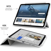 Pipetto Origami No3 Pencil Case For Apple Ipad Pro 11 Inch Case, M4 Smart Cover With 5 In 1 Stand, White