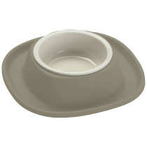 Georplast Soft Touch Plastic Single Bowl, Large (600Ml), Light Grey