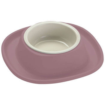 Georplast Soft Touch Plastic Single Bowl, Large (600Ml), Light Pink
