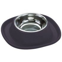 Georplast Soft Touch Stainless Steel Single Bowl For Dog And Cat, Small (230Ml), Navy Blue