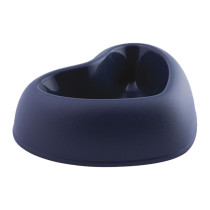 Georplast That'S Amore Plastic Pet Bowl, Large (26.5 x 22 x 6.5Cm), Navy Blue
