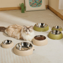 M-Pets Eco Bamboo Bowl For Dog And Cat, Olive, Medium (350Ml)