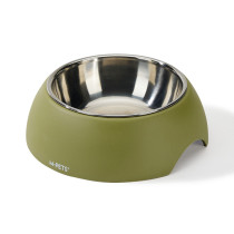 M-Pets Eco Bamboo Bowl For Dog And Cat, Olive, Small (190Ml)