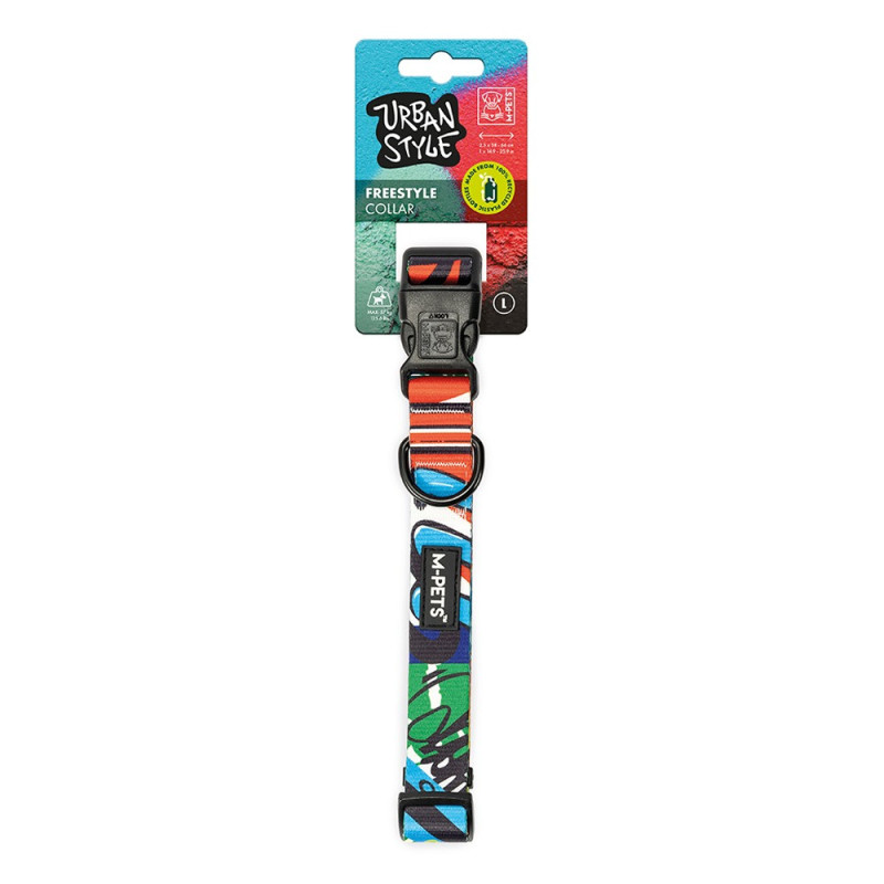 M-Pets Freestyle Collar, For Dog, Large (2.5 x 38 – 66 cm)