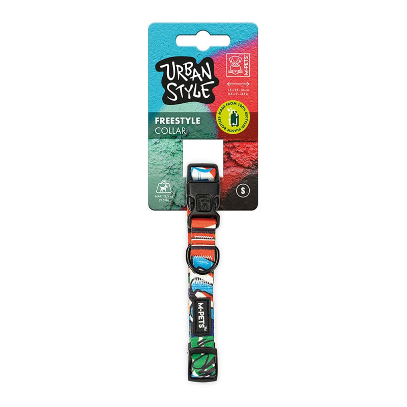 M-Pets Freestyle Collar, For Dog, Small (1.5 x 23 – 36 cm)