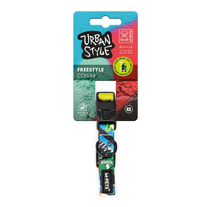 M-Pets Freestyle Collar, For Dog, XS ( 1.5 x 15 – 25 cm)