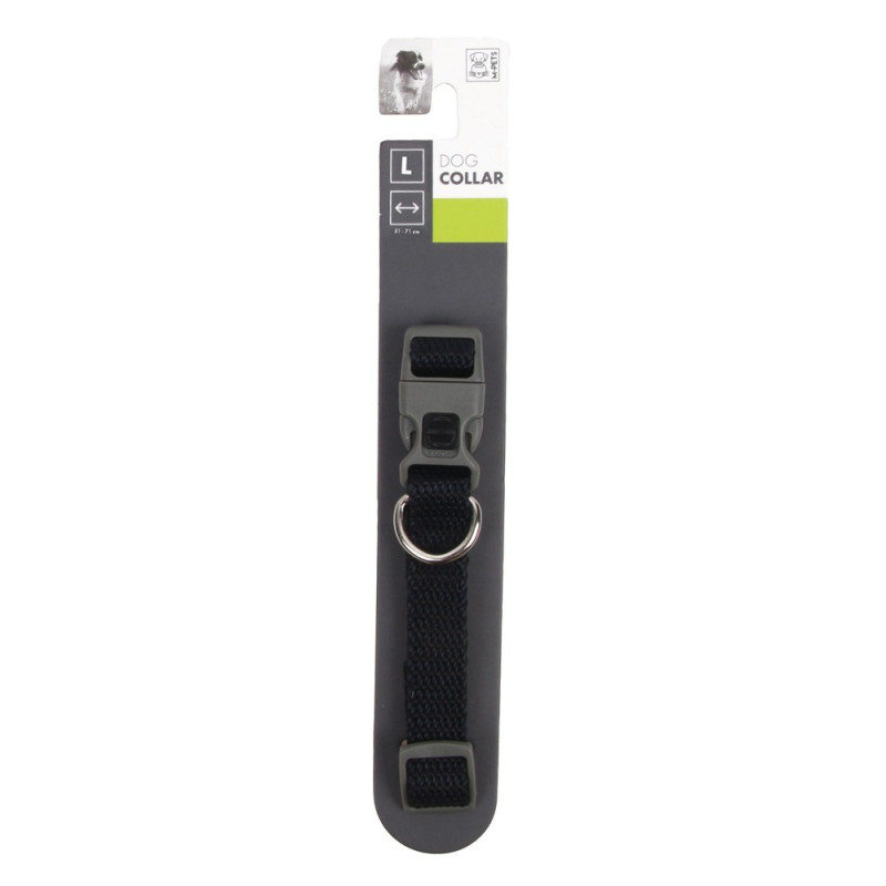 M-Pets Sportline Dog Collar, Large (2.5 x 51 – 71 cm), Black