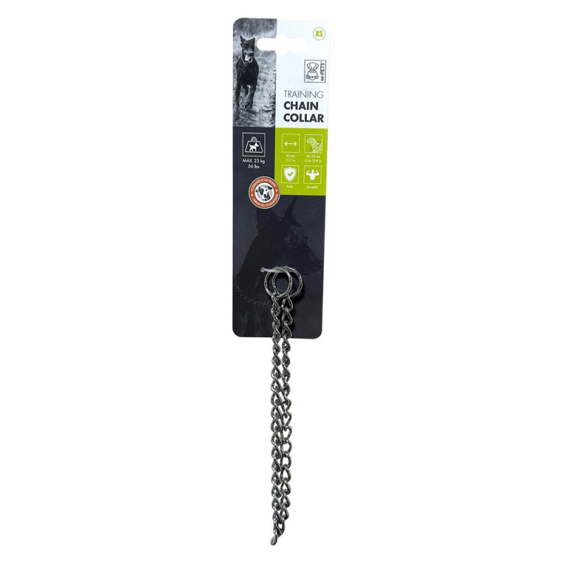 M-Pets Training Chain Collar XS (40 cm), Silver