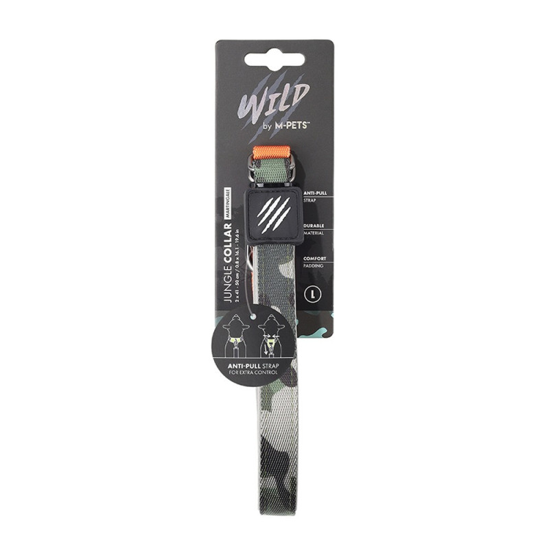 M-Pets Wild Jungle Collar, For Dog, Large (2 x 41-50 cm)