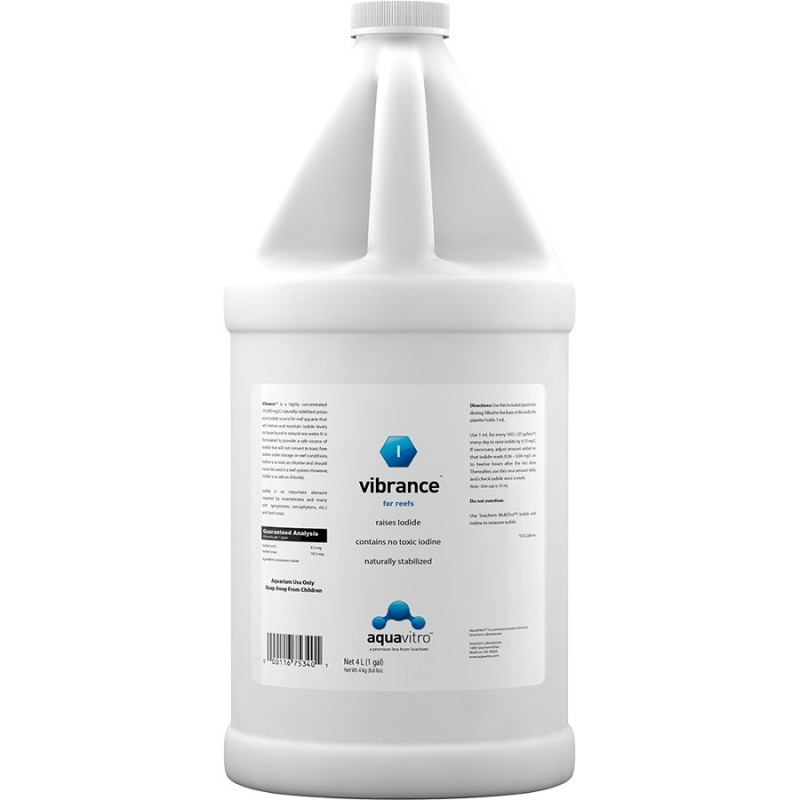 Seachem Aquavitro Vibrance For Reefs, Contains No Toxic Iodine, 4L