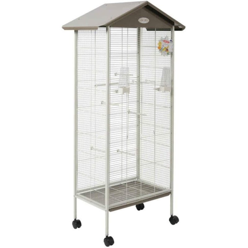 Zolux Arabesque Aviary Jeanne Spacious And Comfortable, Taupe
