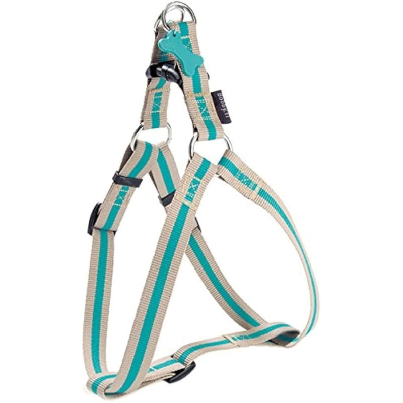 Bobby Arlequin Classic Nylon Harness, Beige, Medium