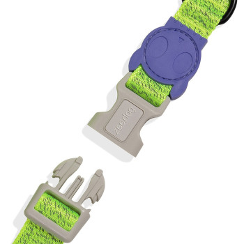 Zee.Dog Nox Lumen Collar, For Dog, Small, Green