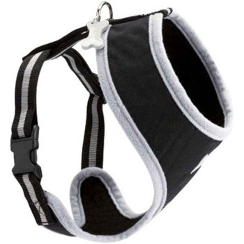 Bobby Arlequin Fancy Harness Comfortable Fit, Black, Medium