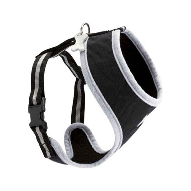 Bobby Arlequin Fancy Harness Comfortable Fit, Black, Medium