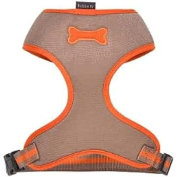 Bobby Arlequin Fancy Harness Comfortable Fit, Taupe, Large