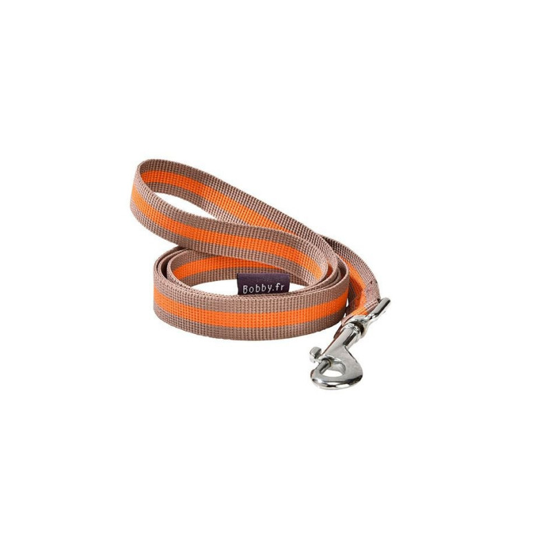 Bobby Arlequin Lead, Nylon, Taupe Colour, Small Size