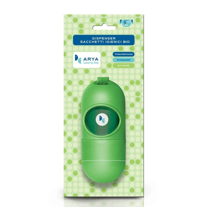 Lindocat Arya Dispenser With 1 Biodegradable Refill Of 15 Bags
