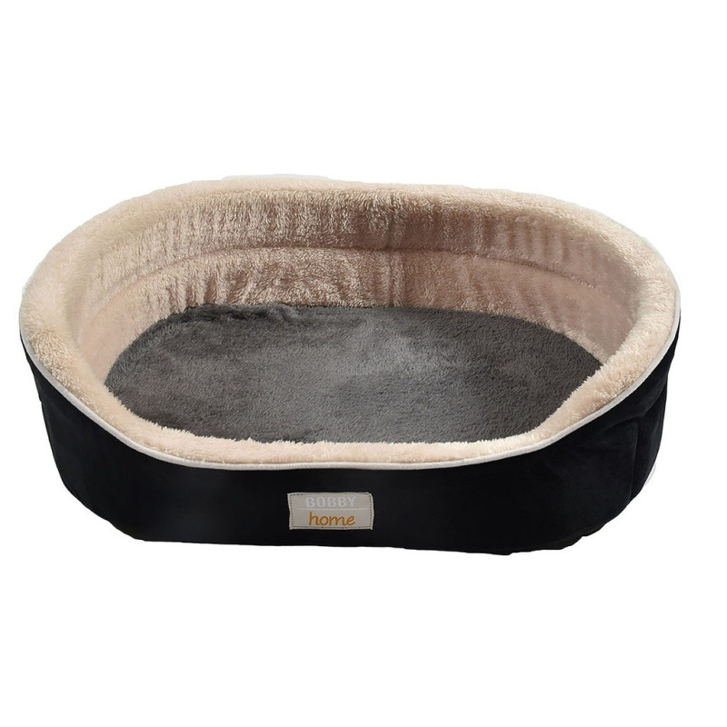 Bobby Astride Basket Black Bed For Cats And Dogs, Size 60 Cm