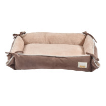 Bobby Astride Multirelax Taupe Colour Bed For Cats And Dogs, Size Small